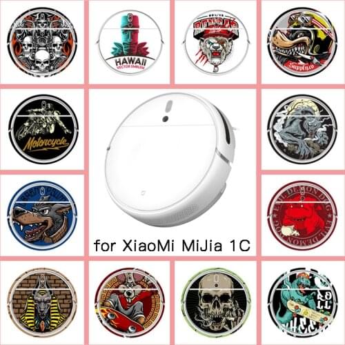 Provide Customized Custom Vinyl Anime Sticker for xiaomi Robot MiJia Robotic 1C Mop Vacuum Cleaner Skin Spare Parts Accessories