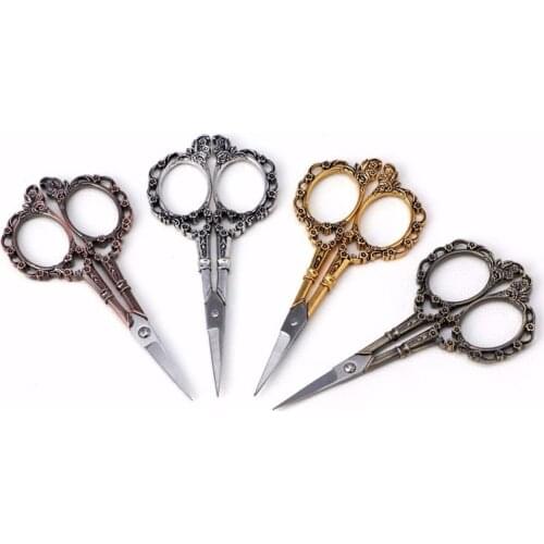 ZAKKA cross stitch Bronze European Retro classic Vintage Antique Craft Sewing Tailor scissor handicraft DIY Tool