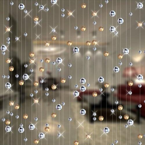 10m Crystal glass bead Curtain Fashion Indoor Home Decoration Luxury Wedding backdrop Decoration