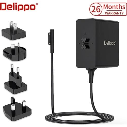 Delippo for Surface Book 3 Charger, 15V 8A Power Supply for Surface Pro X/Pro 7/Pro 6/Pro 5/Pro 4/Pro 3, Surface Laptop 3/2/1, S