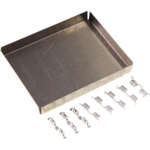 2 pcs EMI RFI Shield Can 25 mm x 20 mm Height 3.0 mm thickness 0.2mm EMI RFI Shielding Case Nickel Silver with Clip 16 pcs