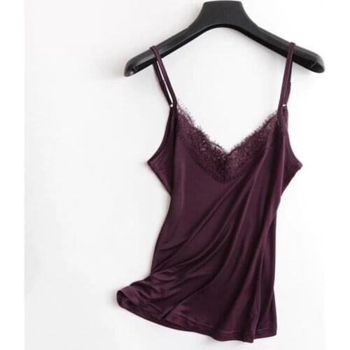 Female Summer Oversized 93% Silk Camis Woman Sling Silk Tops Women Thin Breathable Silk Tees Lady Stretch Loose Seda Vestimenta