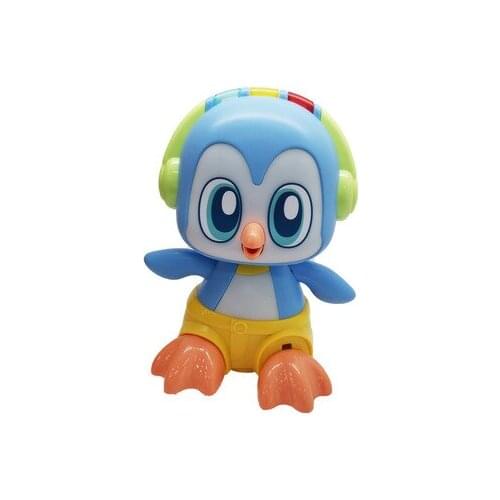 Sound-controlled dancing penguin electric universal wheel will sing and dance and clap, induction animal toys for children