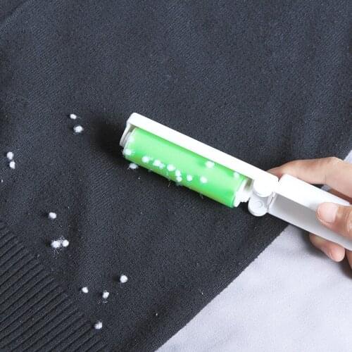 1PC Portable stick wool implement clothes clean roller brush unhairing in addition to the brush sticky dust Lint Sticking Roller