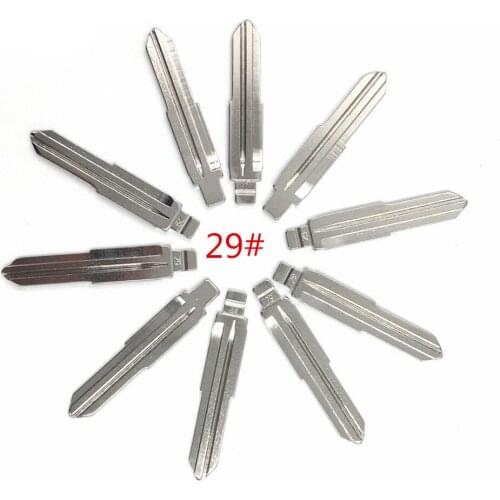 10pcs/lot Type 29# Metal Blank Uncut Flip KEYDIY/VVDI/JMD Remote Key Blade