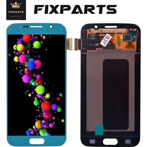 100% Original Work S6 LCD Screen For Samsung S6 G920 SM-G920F Lcd + Tools Display Touch Screen Digitizer Assembly Phone G920F