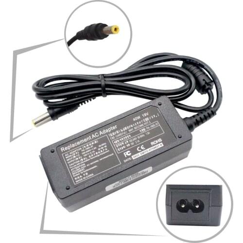 19V 2.1A 40W Power Supply Cord AC DC Adapter Charger for Samsung Mini Netbook Tips:5.5*1.7mm