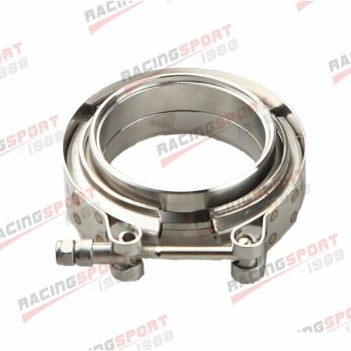 2.75Inch Self Aligning Male/Female V-Band Vband Clamp Stainless Steel Flange Kit