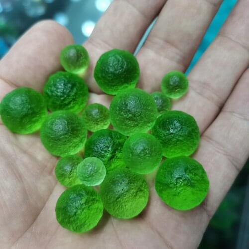 5pcs/10pcs Natural Moldavite Czech Meteorite Impact Glass Beads Rough Stone Crystal Energy Stone