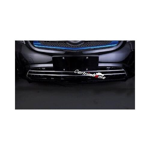 ABS Chrome Front Bottom Grille Cover Trim 2pcs For Mercedes-Benz Vito 2014-2017