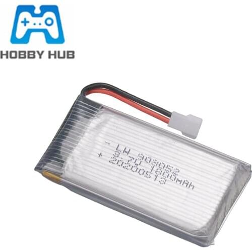 3.7v 1800mAh Rechargeable Battery for KKY601S SYMA X5 X5S X5C X5SC X5SH X5SW M18 H5P 903052 3.7v Lipo Battery XH2.54 Plug