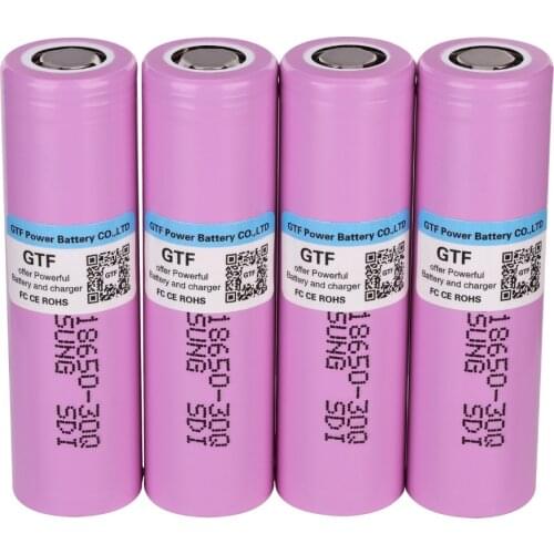 Rechargeable battery gtf inr 18650, 30q, 20a. Rechargeable battery for flashlight. Direct shipment