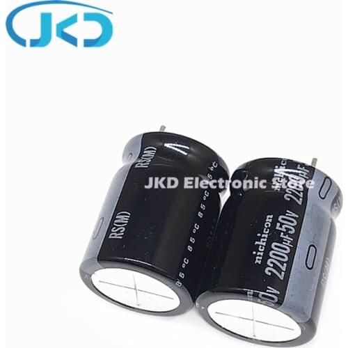 10pcs 2200uF 50V NICHICON 20x25mm Low Impedance 50V2200uF Aluminum Electrolytic capacitor