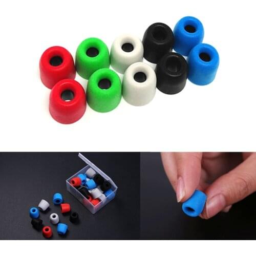 20 pcs/10 pairs Universal memory foam headphones T200 S 10.6mm caliber ear tips for in-ear headphones are soft and easy replace