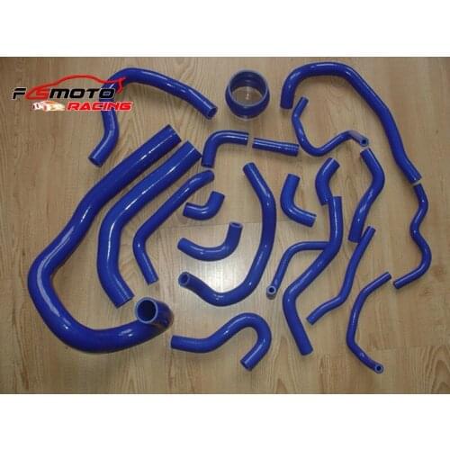 Silicone Radiator Hose for 1986-1992 TOYOTA SUPRA MA70 MK3 7M-GT Blue / Red / Black
