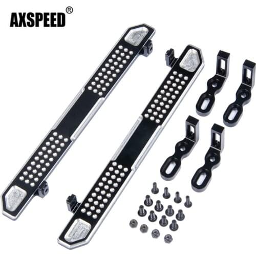 AXSPEED Modified Parts Aluminum Step Pedal TRX4 Metal Pedal Side Lateral for 1/10 RC Traxxas Upgrade Accessories