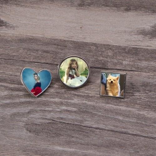 Sublimation Blanks Badge Heat Transfer Badge Board Single-Sided Printed Blank Badge MDF DIY Badge Pendants