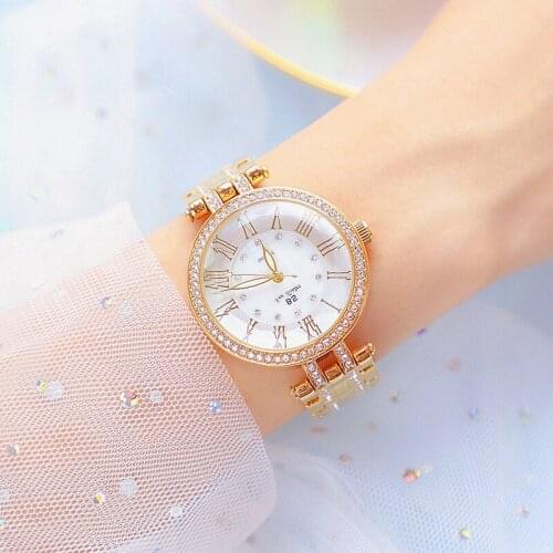 Crystal Women Watches Luxury Brand Fashion Diamond Female Gold Watches Rhinestone Stainless Steel Wristwatches Montre Femme 2020