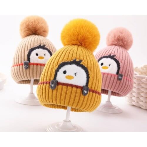Childrens Hats Are Cute And Super Cute In Winter 1-8 Years Old Baby Woolen Hats For Boys And Girls To Thicken And Keep Warm