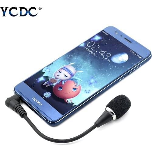 Flexible 3.5mm Jack Microphone Speaker Mini Gooseneck/Lapel Clip-on Lavalier Mic For PC Laptop Smartphone Skype Laptop
