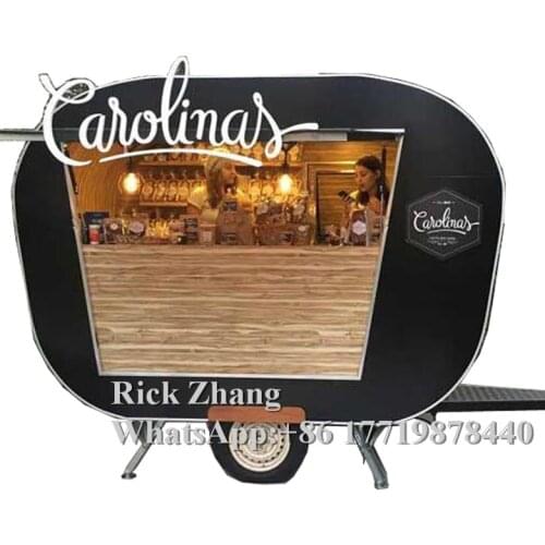 Hot Sale Very Popular 300RR Food Trailer Cart Food Truck Coffee With Inside Wooden And Free Shipping For Some Countries