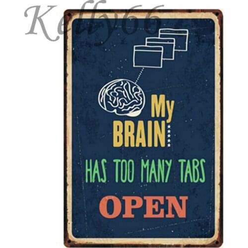 [ Kelly66 ] Quote Motivational Vintage Metal Sign Poster Home Decor Bar Wall Claft Art Painting 20*30 CM Size y-1194