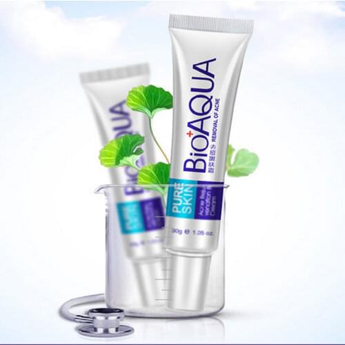 Skin Care Brand BIOAQUA Acne Scars Cream Acne Treatment Face Care Anti Acne Removal Gel Whitening Moisturizing Cream 30g Makeup