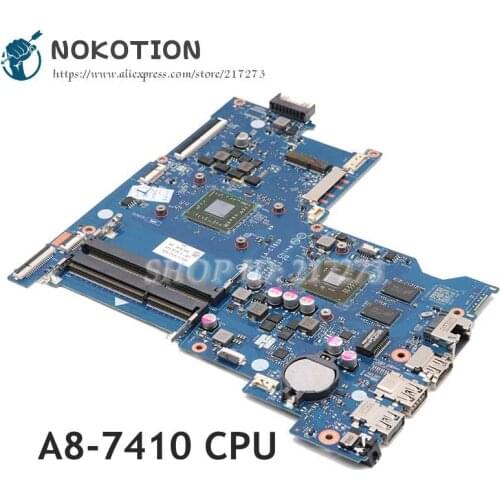 NOKOTION For HP 15-AF Laptop Motherboard ABL51 LA-C781P 813971-501 813971-001 A8-7410 CPU DDR3 2G GPU