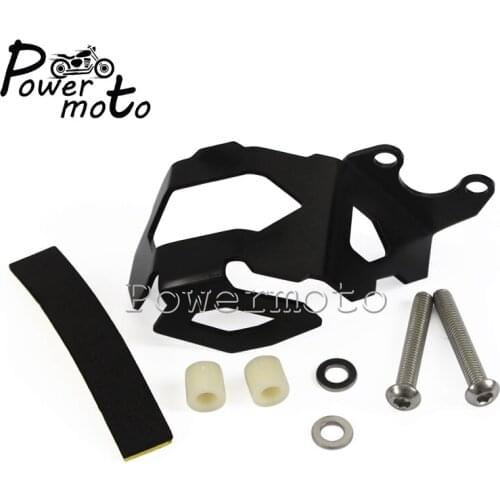 Motorcycle Black Aluminum Front Brake Fluid Reservoir Guard Protective Cover For BMW F800GS F700GS 2013-up Brake Reservoir Cover