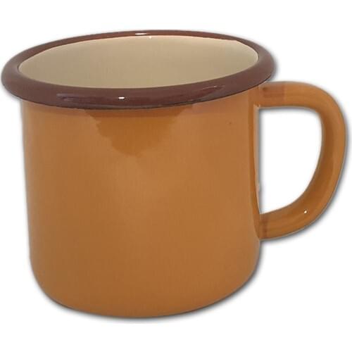 Marbling Metal Enamel Mug Yellow