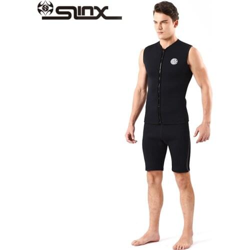 SLINX 3mm wetsuit neoprene vest 2mm pants for diving surfing swimming suit rash guard vests windsurfing water sports