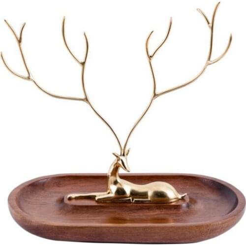 Nordic Desktop Storage Metal Jewelry Rack Decoration Creative Gift Jewelry Rack Ring Necklace Earring Storage Box