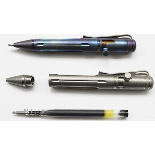 New! Mini Portable TC4 Titanium Alloy Tactical Pen Self defense Military Tool Keychain Pen Survival Emergency EDC Outdoor Tools