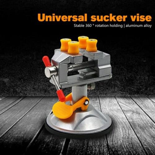 New Mini Vise Strong Suction Cup Base Carving Table Bench Vise 360 Degree Rotatable Carving Fixture Vise DIY Home Tools