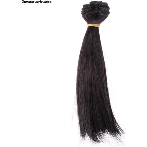 15*100cm Doll Straight Synthetic Fiber Wig Hair Accessories Doll Wigs High-temperature Wire 1pc Прикольные Штучки