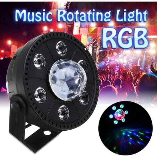 RGB LED Stage Light Strobe Light Crystal Ball Party Club DJ Disco Atmostphere Light AC90-265V