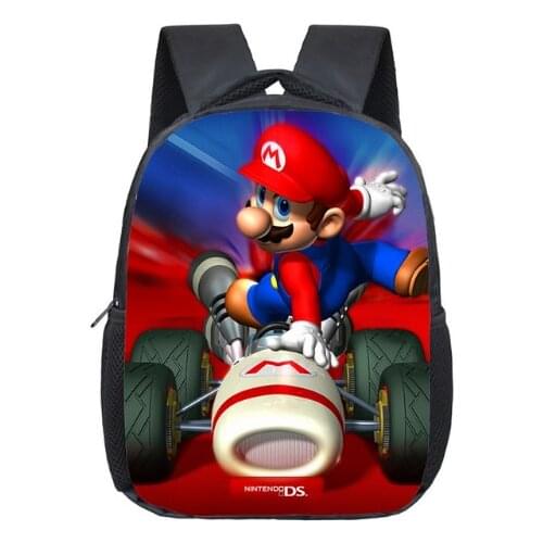 12 Inch Mario Bros School Bags for Kindergarten Children kids School Backpack for Girls Boys Childrens Backpacks Mochilas