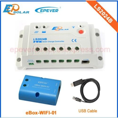 Solar 12V charger battery EPEVER regulator PWM system 20A LS2024B 20amps Wifi only for Android system USB RS485 port PC connect