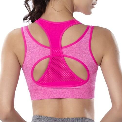 Womens shockproof fake two-piece sports bra no steel ring breathable quick-drying run fitness beauty vest-type women bra 2021