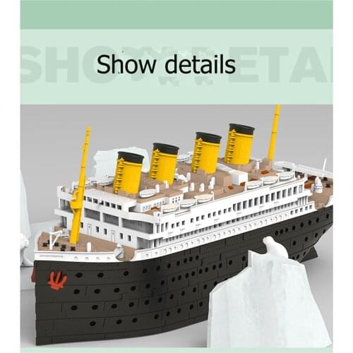 Titanic Seal Iceberg/ Port Scene Vehicle Q Edition Glue-free Color Separation Model Assemble Kit