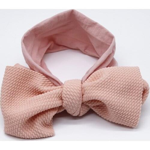 Top Knot Fabric Cotton Headbands,One Size Fit Most Baby Girls Wide Nylon Headwraps Turban,Toddler Infants Hair Accessories