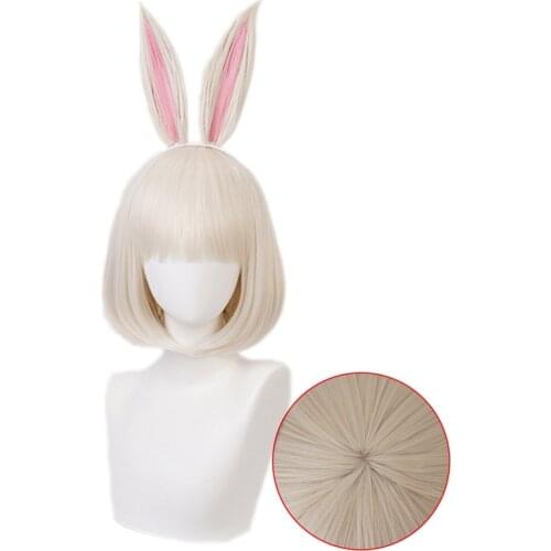 Uwowo Anime BEASTARS Cosplay Haru Wig without Ears Personified Beasts Cute Cosplay Hair Wig