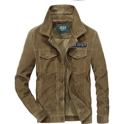 Spring Autumn Jacket Men Corduroy Coat Men Turn Down Collar Single Breasted Windbreaker Mens Jackets Coats Korean Clothes M-4XL