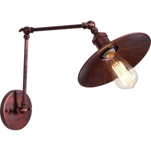 Industrial Vintage Flexible Sconce Wall Lights LED Iron Long Arm Adjust Retro Wall Lamp Loft Decor Edison Lamps Home Lighting