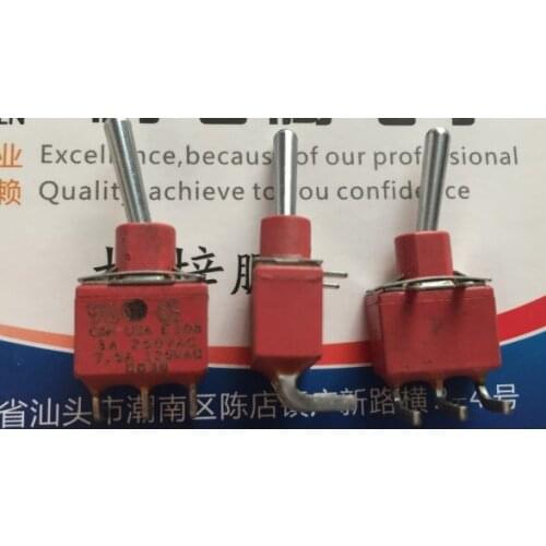 [VK] Original American C&k E108 bend 3 feet 2 button switch self-reset rocker shake switch 3A250V