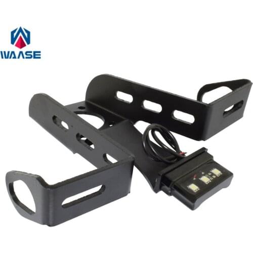 Waase Motorcycle License Number Plate Frame Holder Bracket with LED light For Yamaha YZF R6 2006 2007 2008 2009 2010 2011-2016
