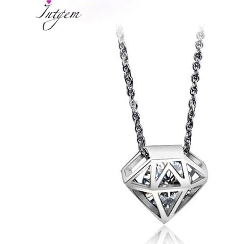 Fashion Small Solid Sterling Silver 925 Necklace For Women Fine Jewelry Zircon CZ Hollow Out Pendant Valentines Gifts Wholesale
