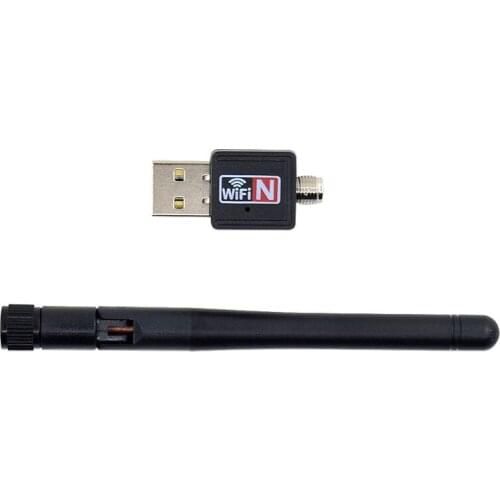 50pcs/lot Mini USB WiFi Adapter 300Mbps External Wireless LAN Network Card Antenna Wi-Fi Receiver Dongle 802.11n for PC Windows