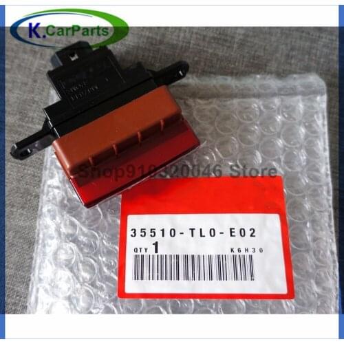 35510-TL0-E02 Car Accessories Red Hazard Button Switch OEM 35510 TL0 E02 35510TL0E02 Fits for Honda Accord Spirior Acura TSX