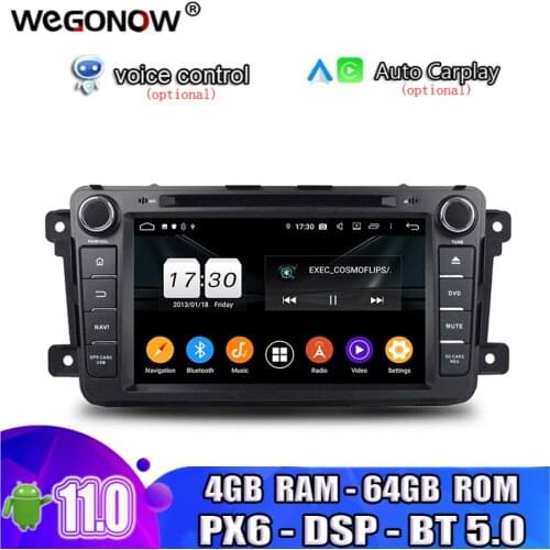 IPS DSP Android10 Octa Core 4GB+64GB Car multimedia DVD Player GPS Map RDS Radio wifi Bluetooth5.0 For Mazda CX-9 2012 2013